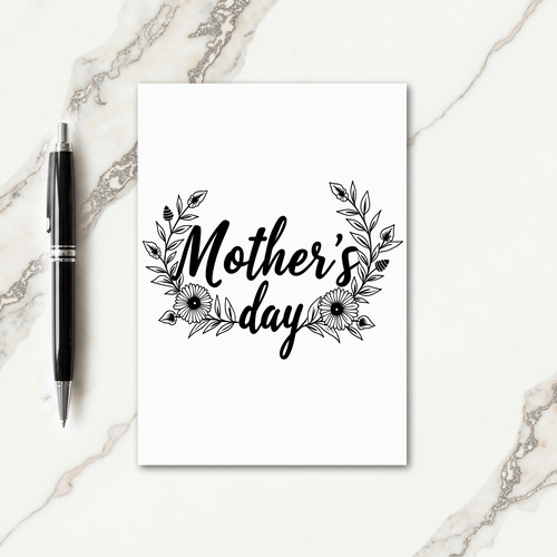 Glitter Script Mothers Day Card
