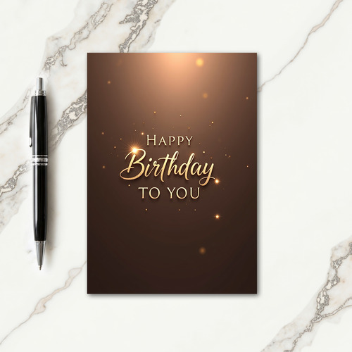 Glittering Birthday Card