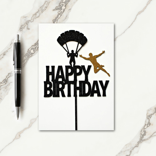 Glittery Birthday Card
