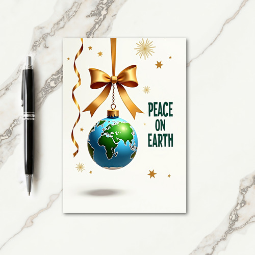 Global Gold Christmas Card thumbnail