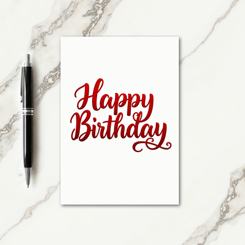 Glossy 3D Birthday Card