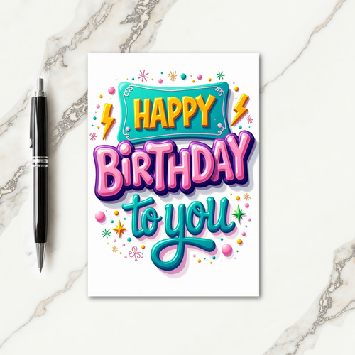 Glossy Birthday Card