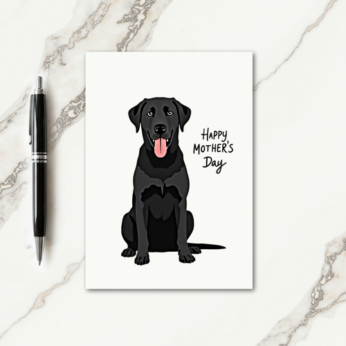 Glossy Dog Mothers Day Card