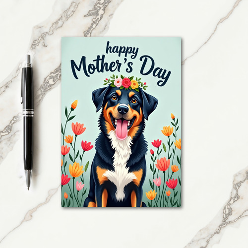 Glossy Happy Mothers Day Card