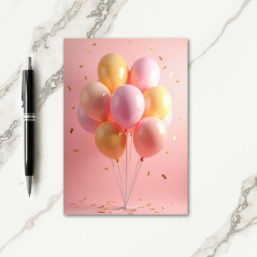 Glossy Orb Birthday Card