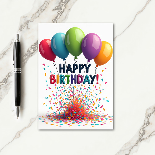 Glossy Orb Celebration Card