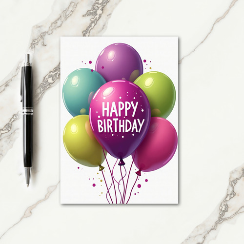 Glossy Party Birthday Card