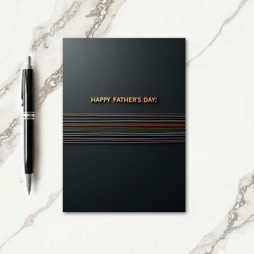 Glow Fathers Day Message Card