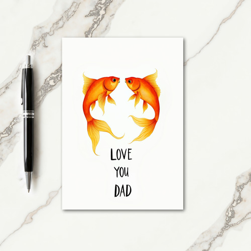 Glowing Aquatic Fathers Day Card