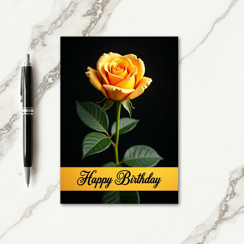 Glowing Birthday Bloom Card