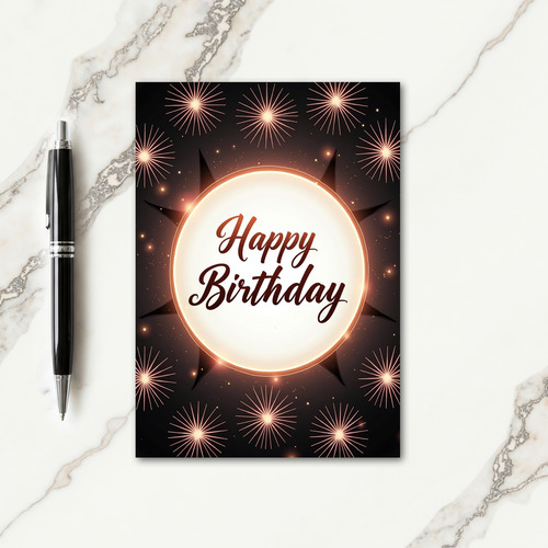 Glowing Birthday Card
