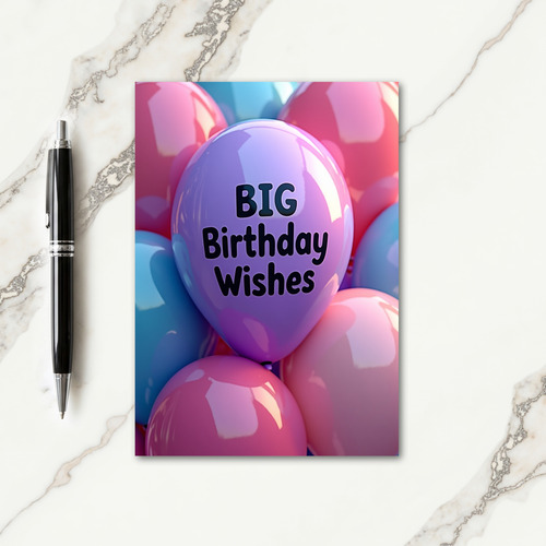 Glowing Birthday Sphere Card