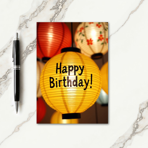 Glowing Birthday Wishes Card