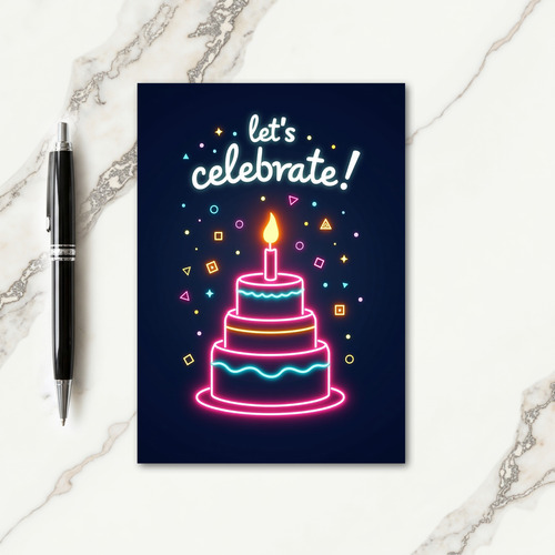 Glowing Celebration Card