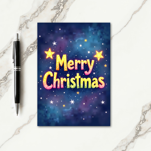 Glowing Christmas Wishes Card