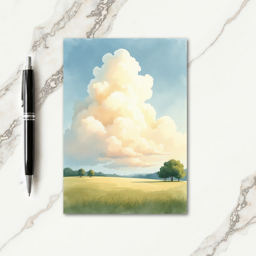 Glowing Cloud Fathers Day Card