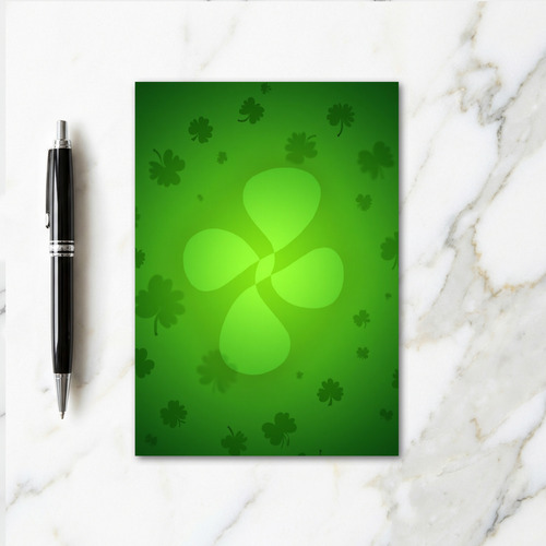 Glowing Clover Pattern Card