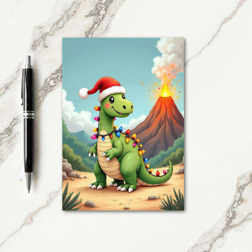 Glowing Creature Christmas Card