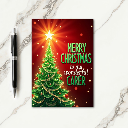 Glowing Evergreen Warmth Card