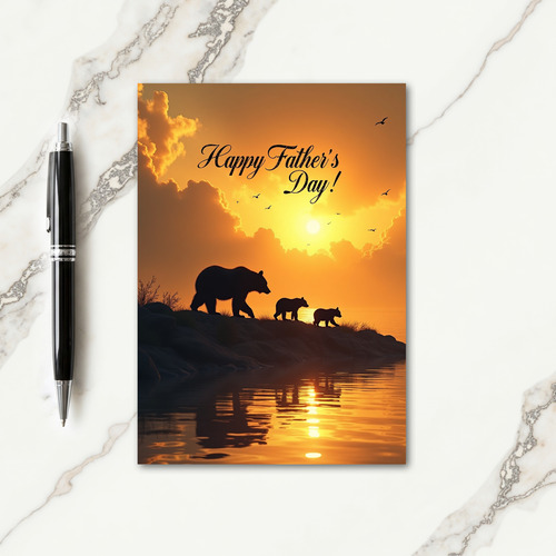 Glowing Fathers Day Card
