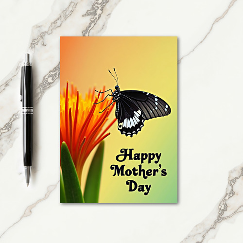 Glowing Flower Mothers Day Card