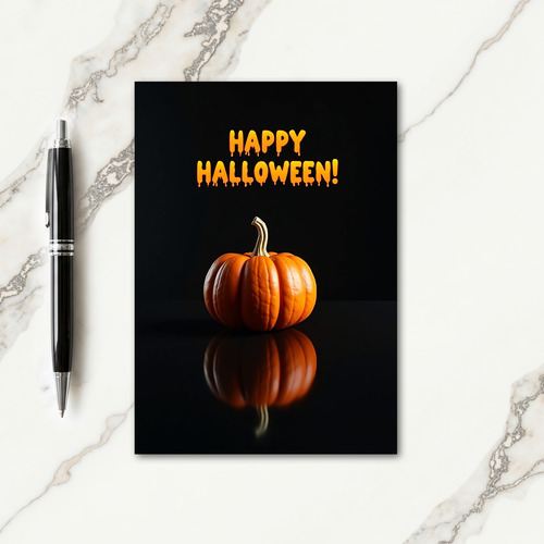 Glowing Halloween Message Card