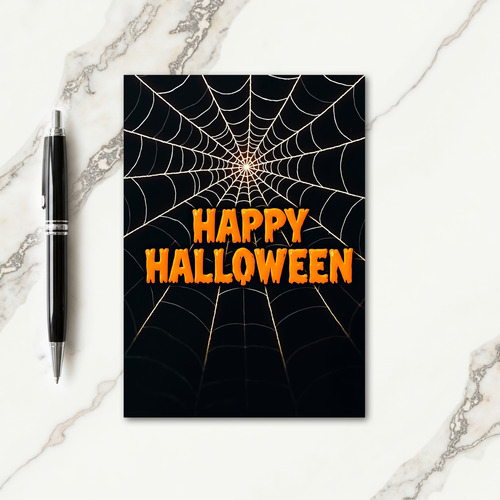Glowing Happy Halloween Card
