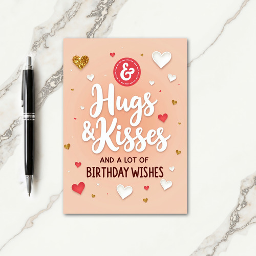 Glowing Heartfelt Birthday Card