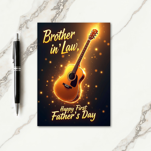 Glowing Instrument Fathers Day Card