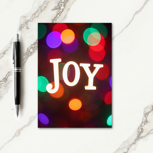 Glowing Joy Christmas Card thumbnail