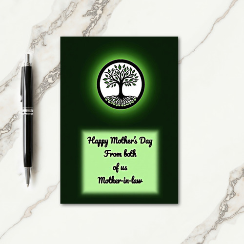 Glowing Leaf Mothers Day Card