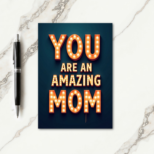 Glowing Mom Tribute Card