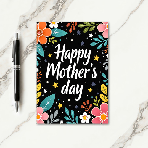 Glowing Mothers Day Text Card