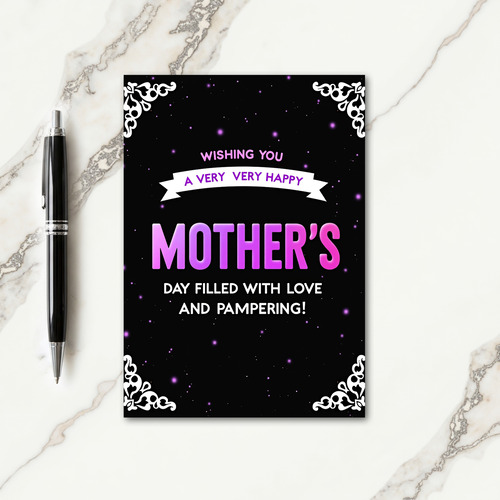 Glowing Mothers Day Wishes Card