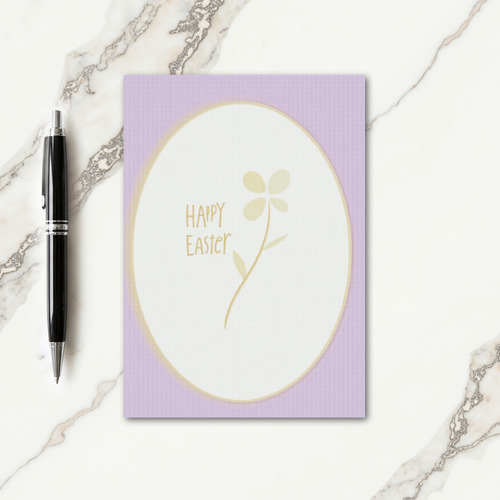 Glowing Oval Easter Card