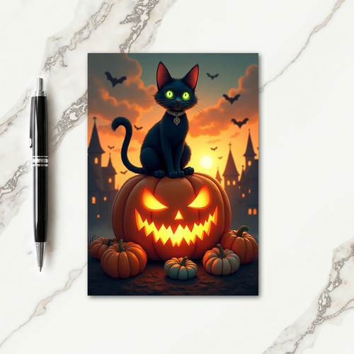 Glowing Pumpkin Guardian Card