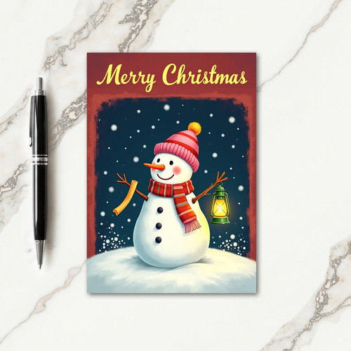 Glowing Snow Figure Card thumbnail