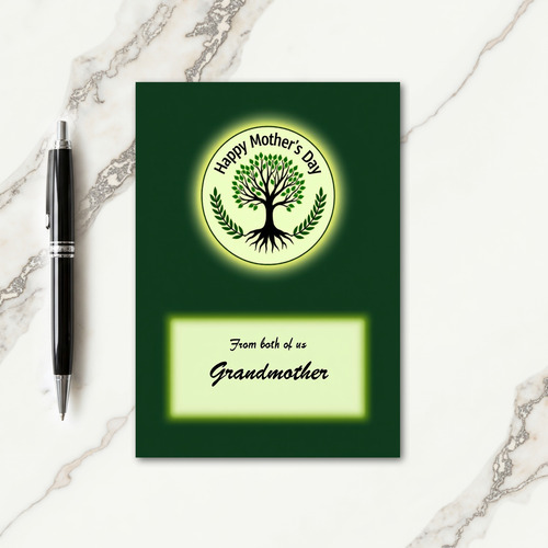 Glowing Tree Mothers Day Card