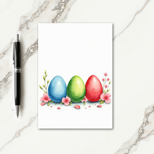 Glowing Watercolor Spring Card
