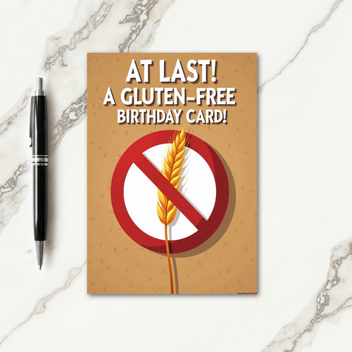 Glutenfree Grain Birthday Card