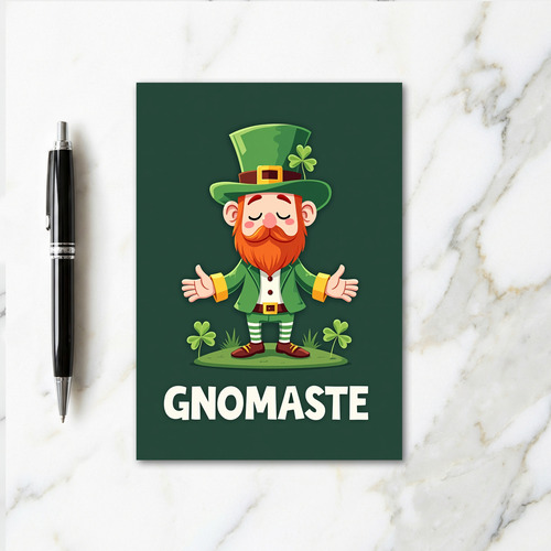 Gnomaste Leprechaun Hello Card