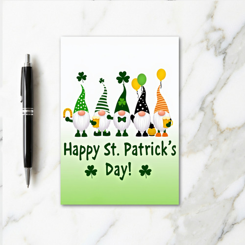 Gnome Fun St Patricks Day Card