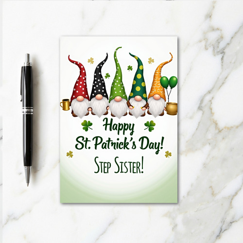 Gnome Fun St Patricks Retro Art Card