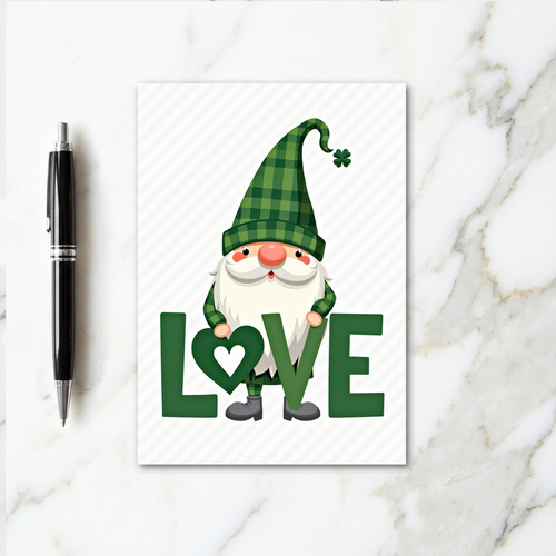 Gnome Love Message Card