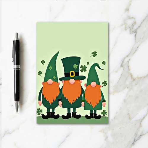 Gnome Luck St Patricks Day Card