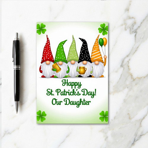 Gnome Parade Happy St Patricks Card