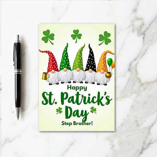 Gnome Polka Dot Hats Card