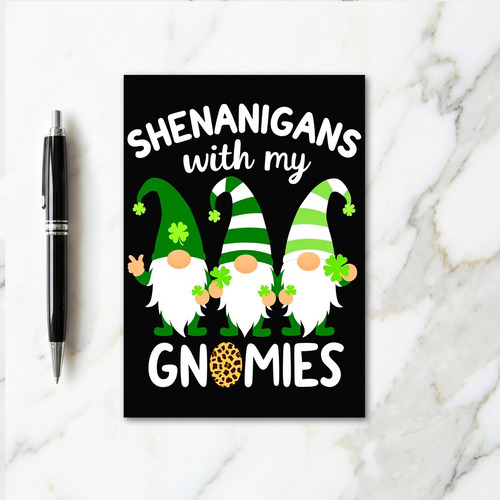 Gnome Shenanigans St Patricks Card