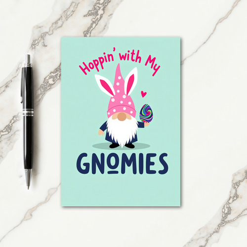 Gnome Spring Holiday Egg Card