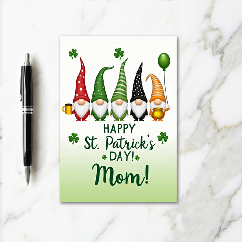 Gnome St Patricks Day Art Card